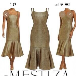 MESTIZA Gold Dress